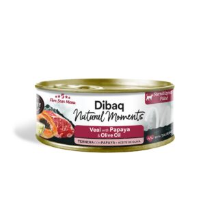 DIBAQ NATURAL MOMENTS CAT LATA - TERNERA Y PAPAYA
