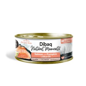 DIBAQ NATURAL MOMENTS CAT LATA - SALMÓN Y CALABAZA