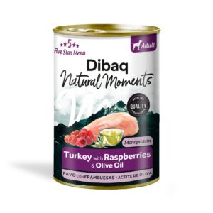 DIBAQ NATURAL MOMENTS DOG LATA - PAVO CON FRAMBUESAS