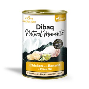 DIBAQ NATURAL MOMENTS DOG LATA - POLLO CON PLÁTANO