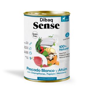 DIBAQ SENSE DOG LATA - PESCADO BLANCO Y ATÚN